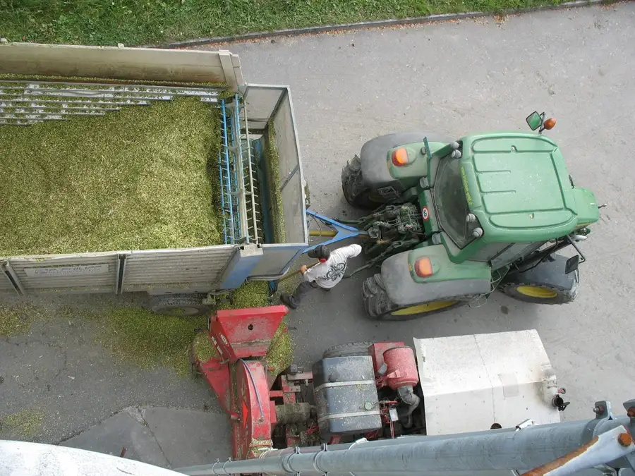 Das alte Gebläse im Einsatz