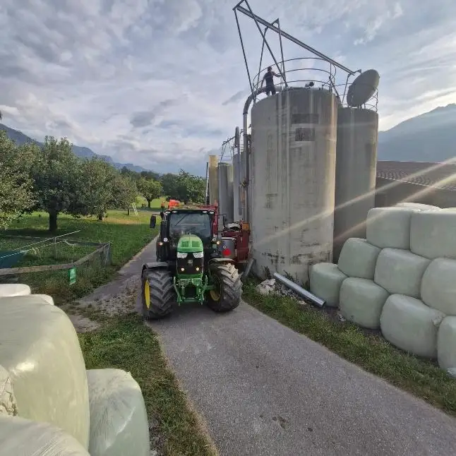 Häckseln: Hochsilo